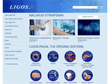 Tablet Screenshot of ligos.lt